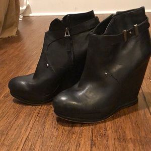Sam Edelman Leather Zip Booties